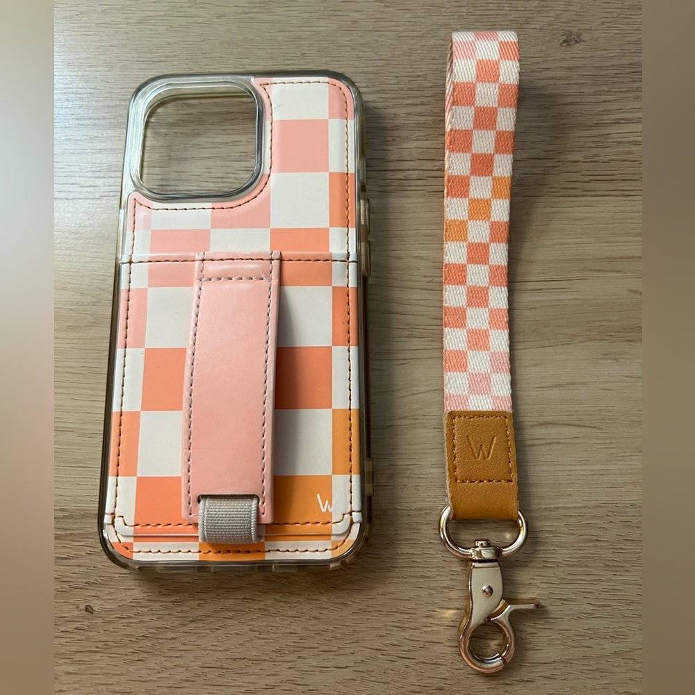 Walli iPhone 13 Pro case and lanyard